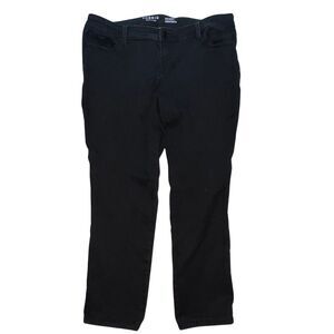 Torrid Black Pants Women 16 Straight Leg Punk Stretch Grunge Biker E Girl Jeans